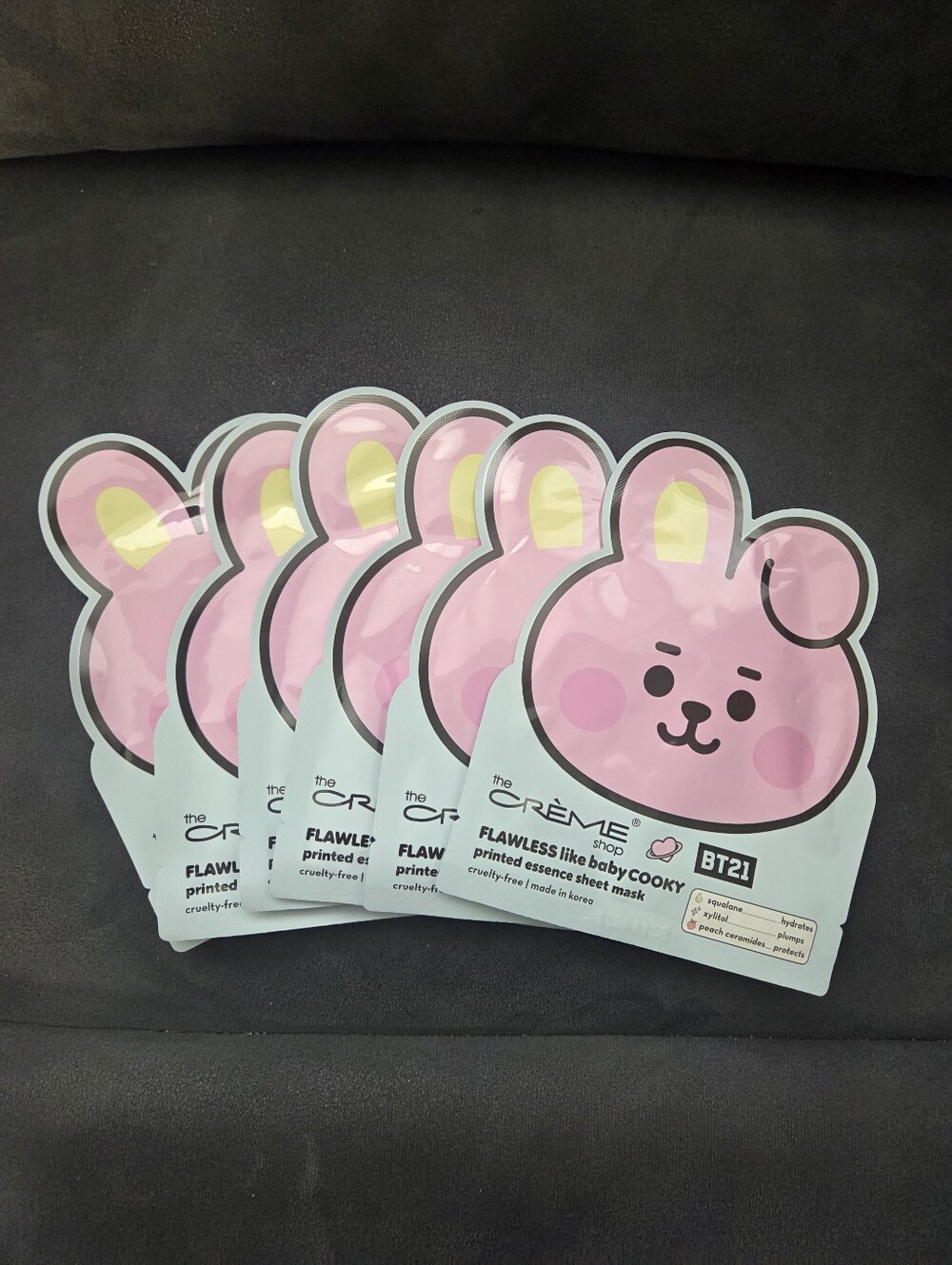 BT21 Flawless Like Baby Cooky Essence Sheet Mask - The Crème Shop 6pk